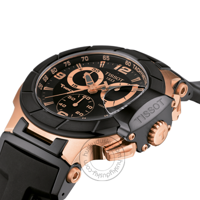 Tissot 1853 Chronograph Black Silicon T0484172705706 Men's Watch for Man Multi Color Dial Date Gift Watch TS-0484