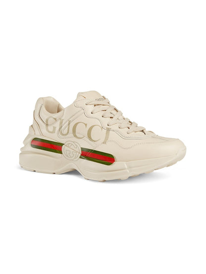 Gucci Rhyton Logo Leather Shoes For Man And Women 585089 DRW00 9522