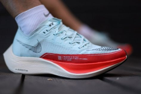 Nike ZoomX VaporFly NEXT 2 Ice Blue University Red White Black Shoes For Man CU4111-400