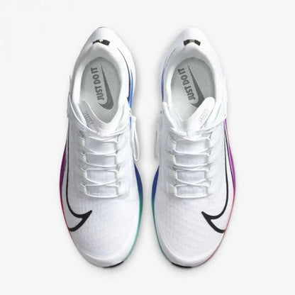 Nike Air Zoom Pegasus 37 White Multi Flash Crimson Shoes For Man And Women BQ9646-103