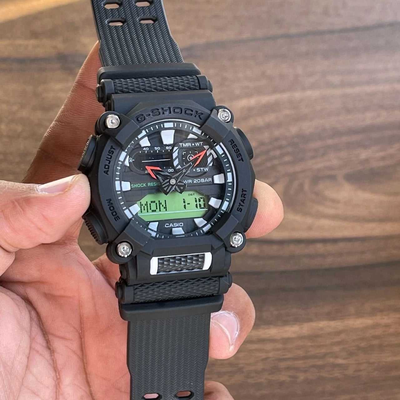 Casio G-Shock Analog-Digital Black Dial Men's Watch GA-900E-1A3JR Black Resin Band With Black Case Men Sports Watch