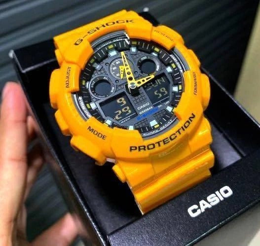 Casio G-Shock Analog-Digital Watch Latest Model With Amazing Features Yellow Belt And Black Digital Dial G786