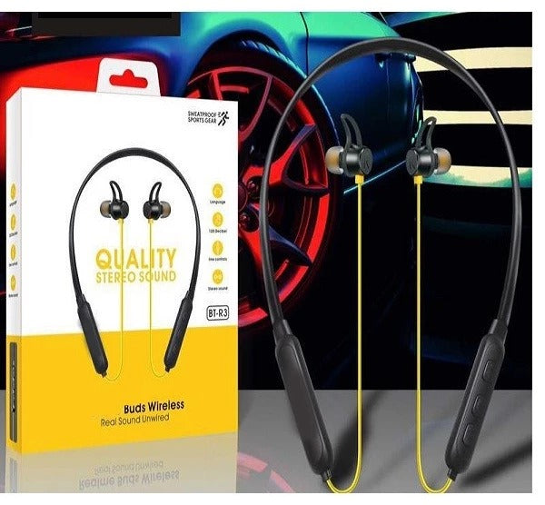 Realme Bluetooth Wireless Yellow Black Color Buds/Earphone For Smart Phone With Crystal Clear Sound M4-BY