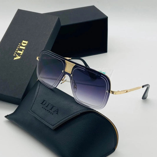 DITA Purple Color Glass Man's Women's Sunglass DT-59 Gold & Black stick Gift Sunglass