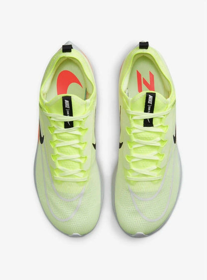 Nike Zoom Fly 4 Barely Volt Black Hyper Orange Color Running Shoes For Men And Women CT2392-700