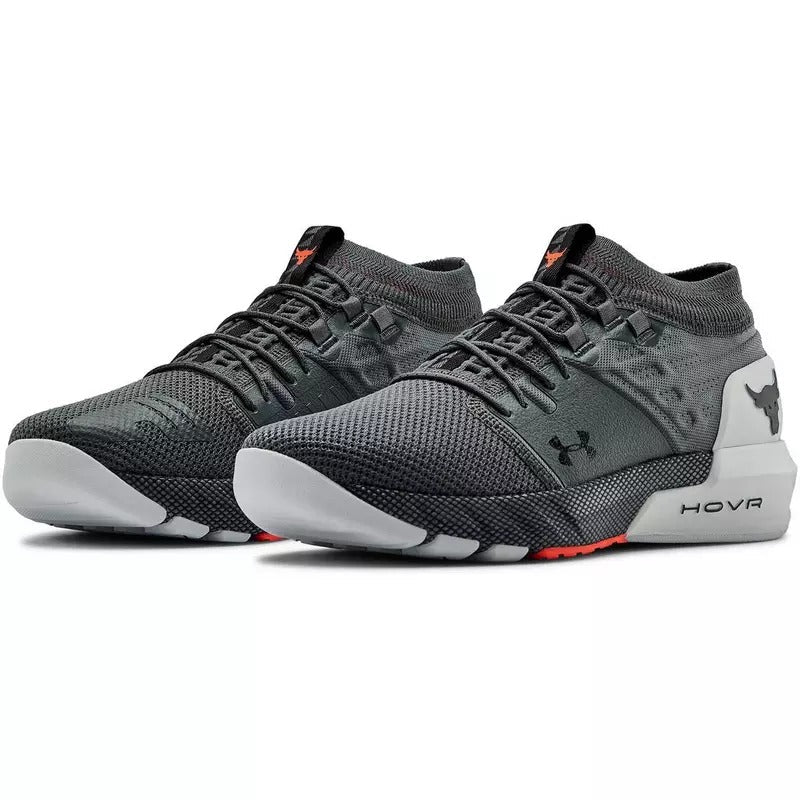 Under Armour Project Rock 2 "Grey/Red" Men's Training Shoes For Boys And Girls 3022024-102