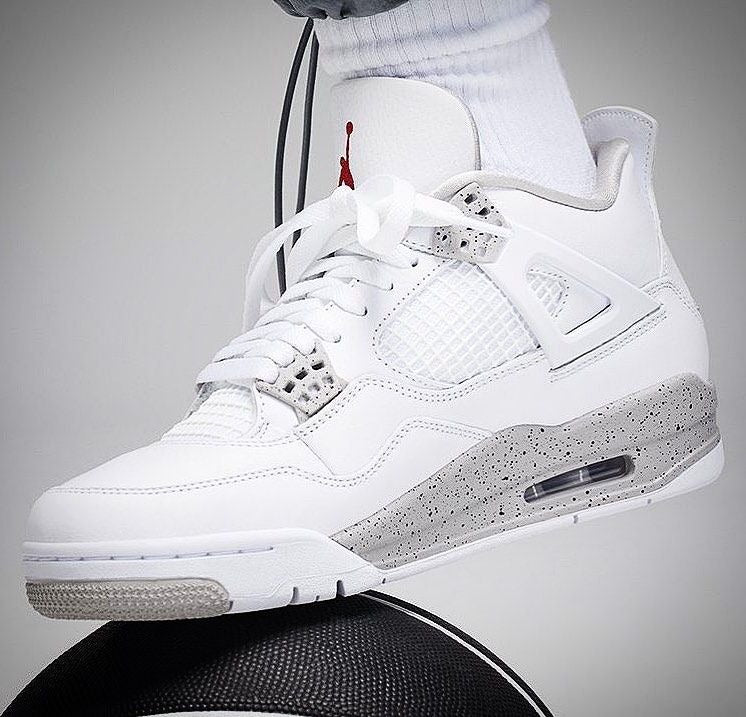 Air Jordan 4 Retro Gs White Oreo Fire Grey Black Tech Red Color Shoes For Boys And Girls DJ4699-100