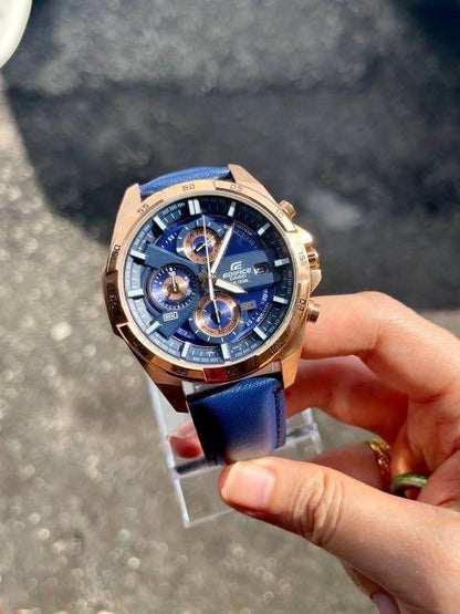 Casio Edifice Chronograph Blue Dial Watch For Men Efr EFR-559