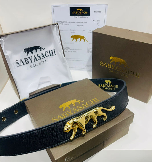 SABYASACHI Premium Quality Casual Belt In Black Color For Women's Or Girl's Belt With A Brand Box SS-B-08 Best For Casual Use