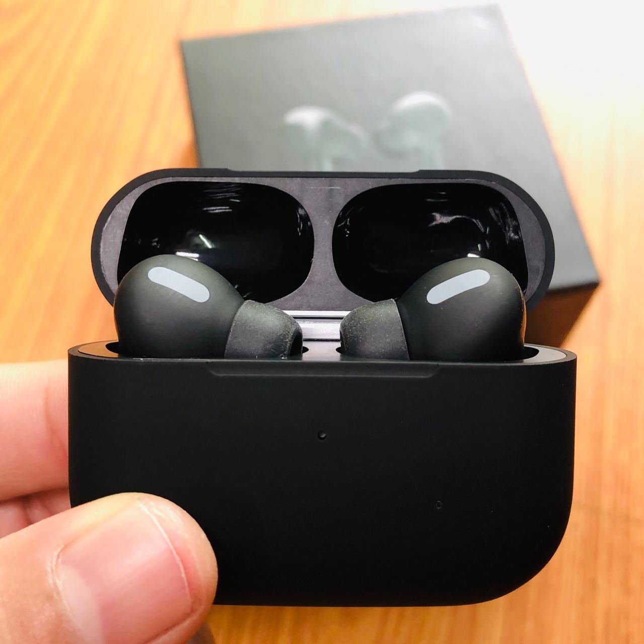 AirPods Pro Trendy EarBuds Black Edition For Man or Women A-POD-BLACK