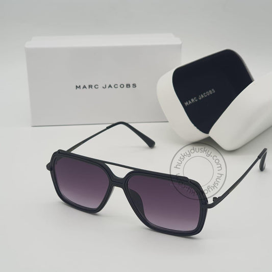 Marc Jacobs Branded purple Glass Men's Sunglass For Man MJ-85 Full Black Frame Gift Sunglass