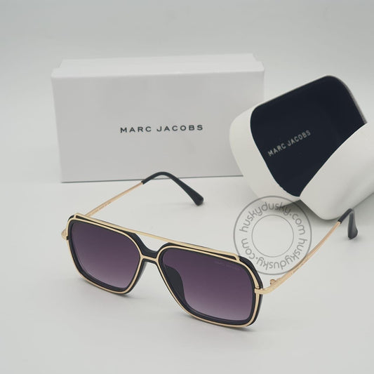 Marc Jacobs Branded purple Glass Men's Sunglass For Man MJ-95 Black & Gold Stick & Frame Gift Sunglass