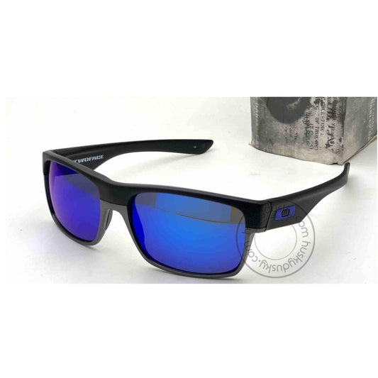 Oakley Dark Blue Color Glass Men's Sunglass for Men or Boy OAK-02 Black Frame Gift Sunglass