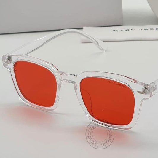 Marc Jacobs Branded Red Glass Men's Sunglass For Man MJ-9050 Transparent Frame Gift Sunglass