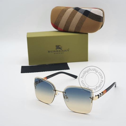 Burberry Branded Multi Color Glass Men's Sunglass For Man BB-40 Square Frame Sunglass Gift