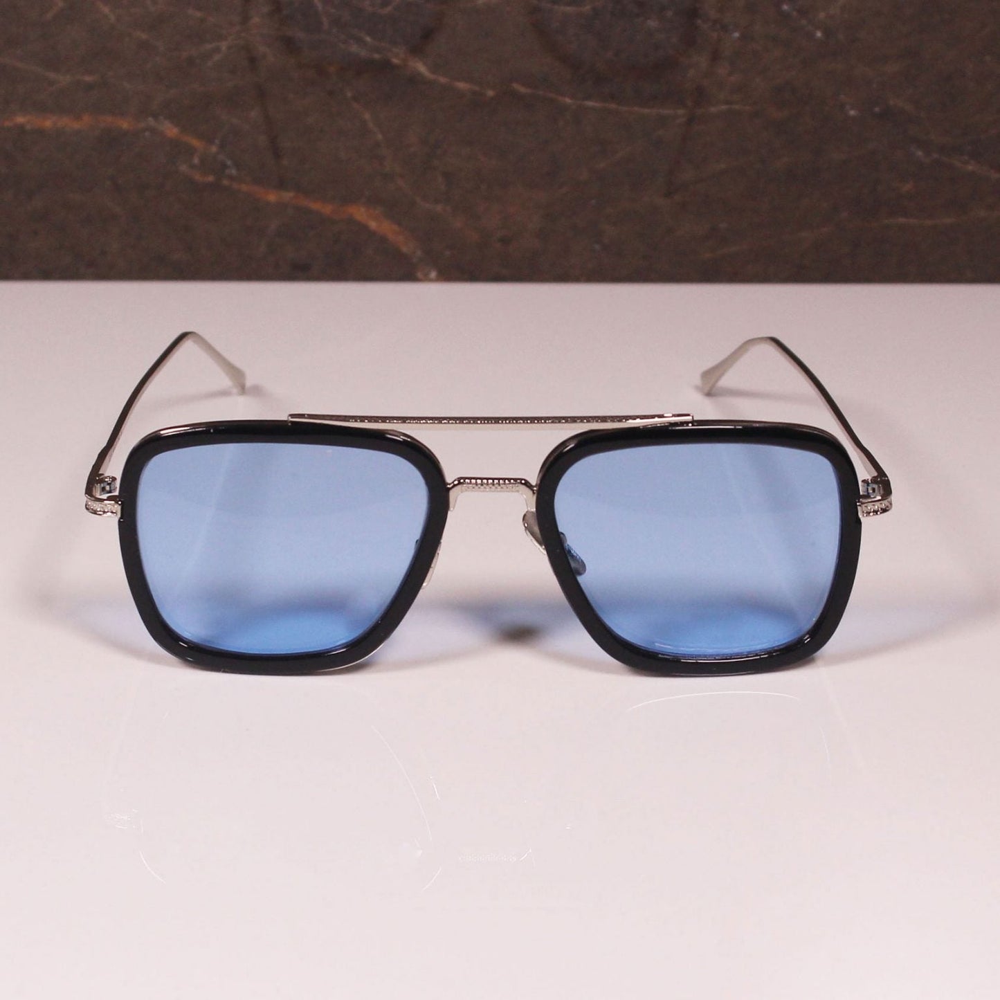 Dita Blue Color Black Frame Glass Man's Women's Sunglass Dt-235 Silver & Black Stick Gift Sunglass