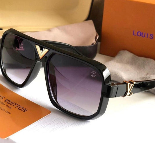 Louis Vuitton Violet Color Glass Men's Women's Sunglass For Man Woman or Girl LV-365 Maroon color frame Gift Sunglass