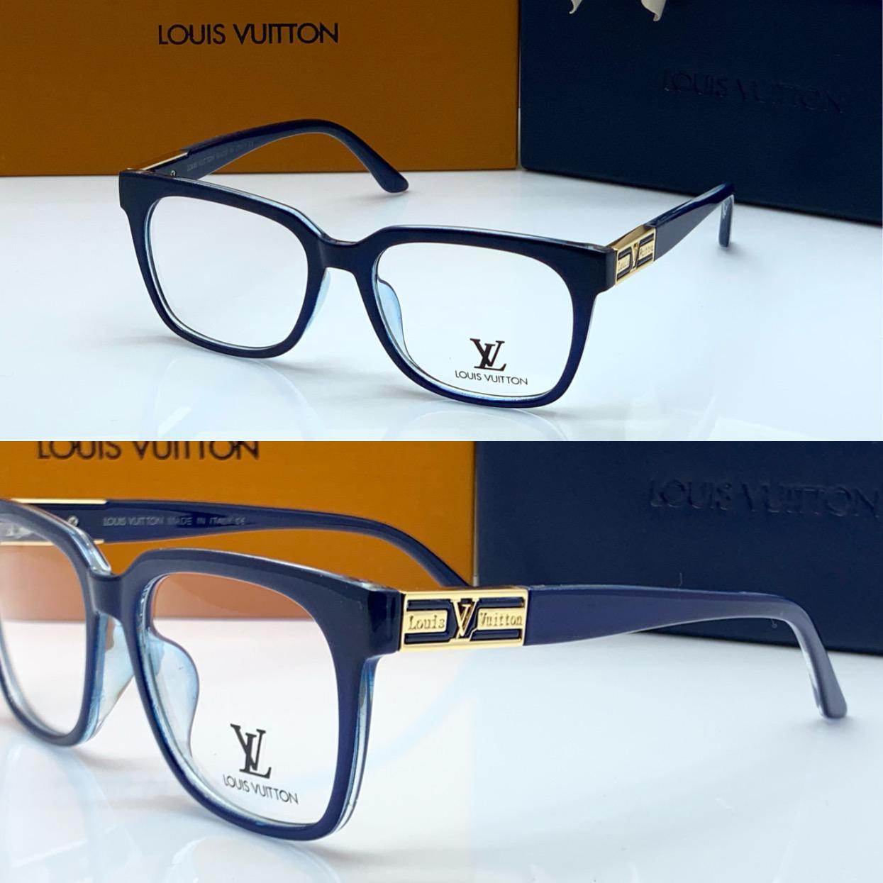 Louis Vuitton Transparent Glass Men's Women's Sunglass For Man Woman Or Girl Lv-186 Design Blue Stick Gift Sunglass