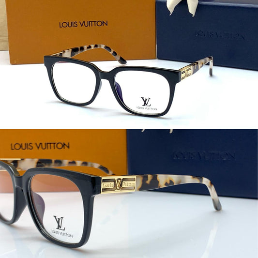 Louis Vuitton Transparent Glass Men's Women's Sunglass For Man Woman Or Girl Lv-187 Design Cheetah Print Stick Gift Sunglass