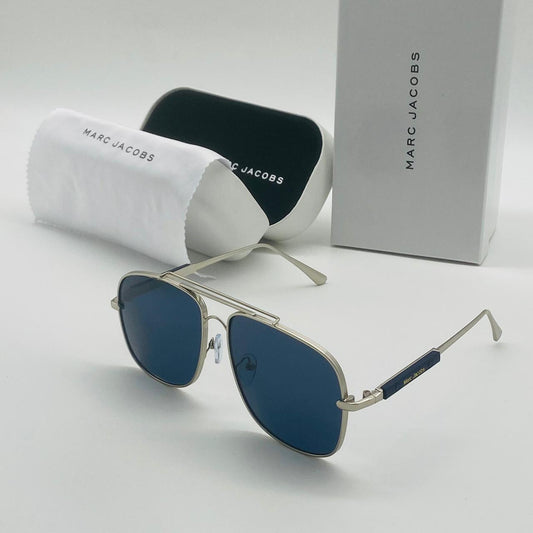 Marc Jacobs Navy Blue Glass Men's Women's For Man Woman Or Girl MJ-500 Silver Black Frame Sunglass