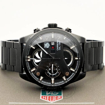 Imported GRAND CARRERA CR7 1887 Black Chronograph Multi Dial Stainless Steel TH-1887-B Men's Watch for Man - Gift