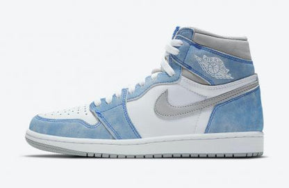 Air Jordan 1 Retro High Hyper Royal Light Smoke Grey White Shoes For Men And Women 555088-402