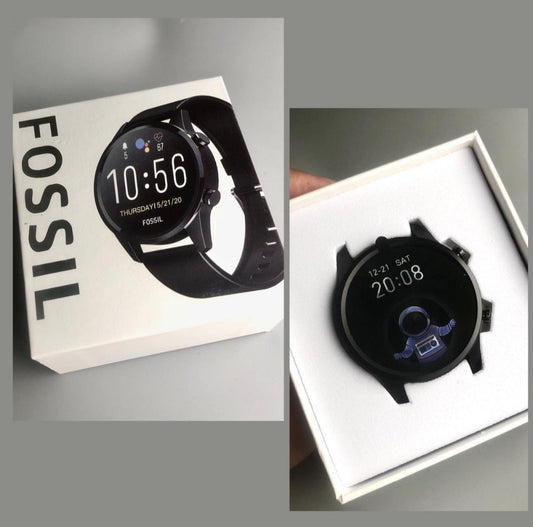 Fossil Gen 5 Carlyle Hr Ftw4024 Smart Watch, Smoke Stainless Steel