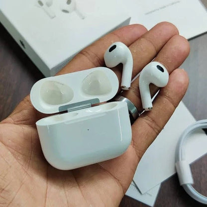 New AirPods (3rd Generation) with Wireless Charging Case | Wireless Mobile Bluetooth | Compatible with Android & iOS Devices Air Pod Airpods-3