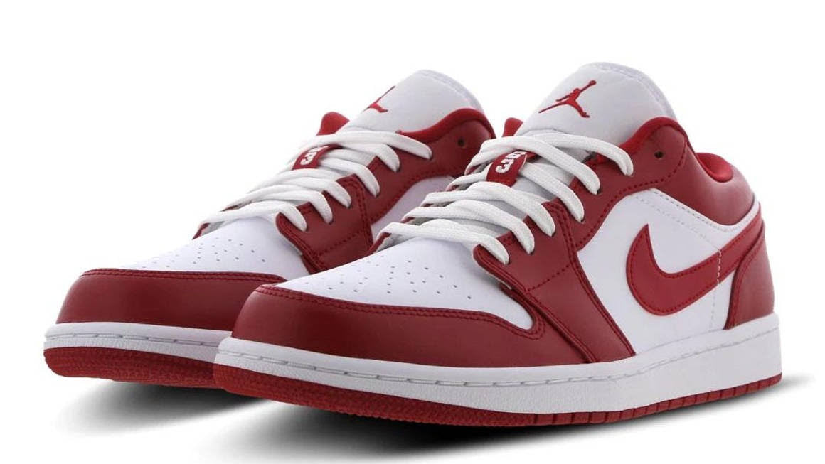 2020 New Air Jordan 1 Low Gym Red White Shoes For Men And Boys Basketball Shoes 553558-611