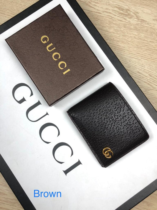 Gucci Made In Italy Brown Color Men's Wallet For Man Multicolor Leather Gift Wallet GC-B-154