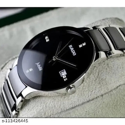 Rado Ceramic Black Couples Dated Black Dial Color RD-CPL-10 Luxury Watch For Couples Watch- Best For COuples