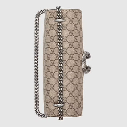 Gucci Padlock Mini Bag Supreme Shoulder Bag Best Quality And Lovely Black GG Supreme Dionysus Bag For Women's Or Girls GC-4332 Best Leather Cross body Shoulder Bag