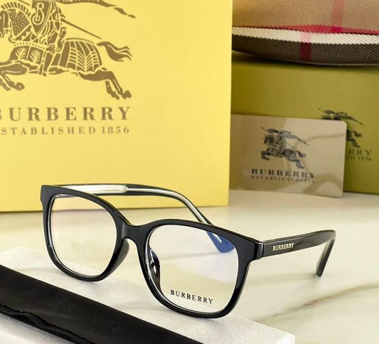 Burberry Branded Transparent Glass With Black Stick Women's Or Men's Sunglass For All BB-56440N13 Square Frame Sunglass- Gift Sunglasses