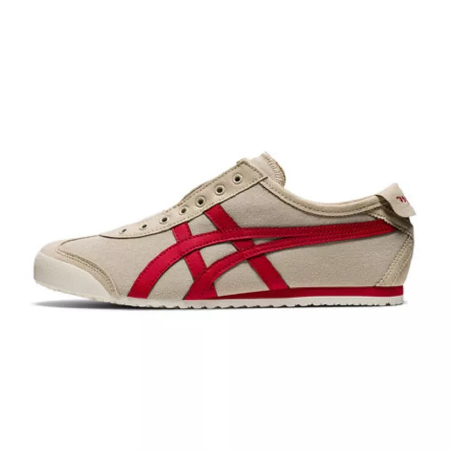 Onitsuka Tiger Mexico 66 Slip-On BIRCH/FIERY RED 1183A360-210 Athletic Shoes For Men's Or Boys