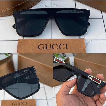 Gucci Branded black Color Design Glass Bold Stick Men's Women's Sunglass Gift Sunglass GU-8975