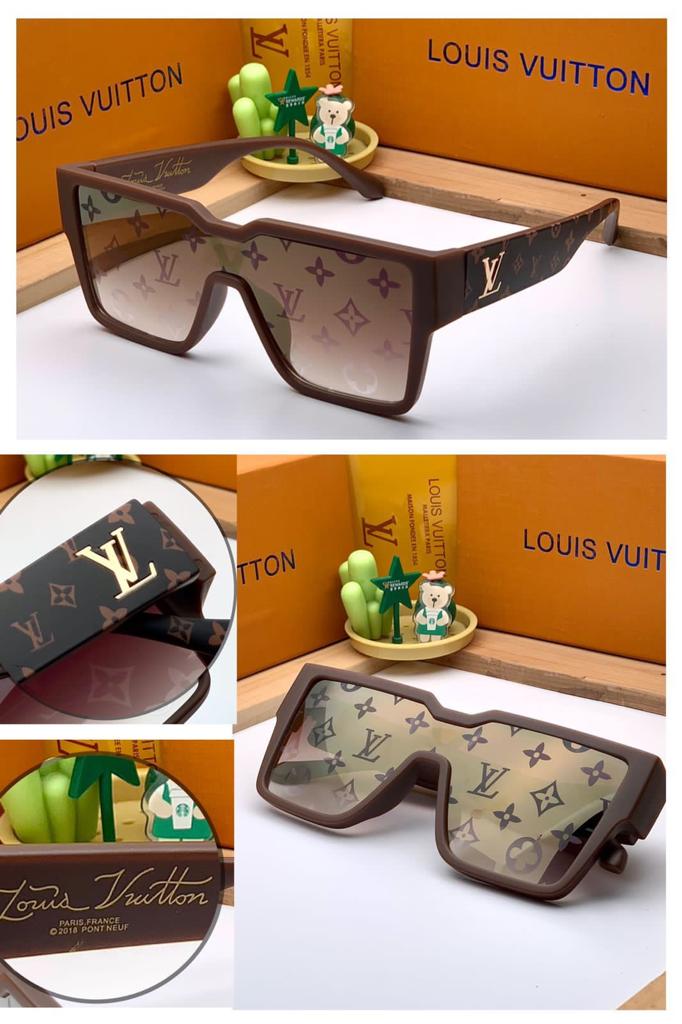 Louis Vuitton Brown lenses And Brown Frame For Men's and Women's Sunglass Square Unisex Gift Sunglass LV-9787