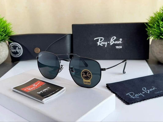 Rayban Marshal Black Lens And Black Frame SunglassvNew stylish Men's And Women's Sunglass Heavy Quality With Black Strap RB-9871