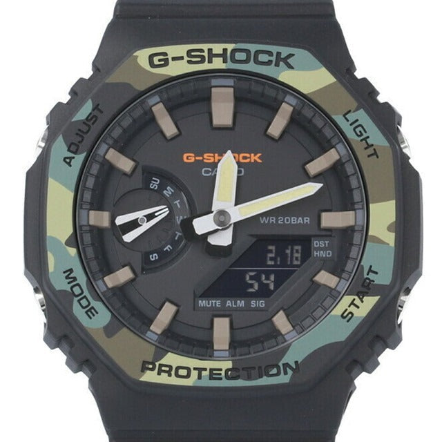 G-shock Fluorescent Lumi Nova Luminescence Kashioak Customized Custom Male Carbon Core GuardDigital Analog Sports Watch-GA-2100SU-1ADR