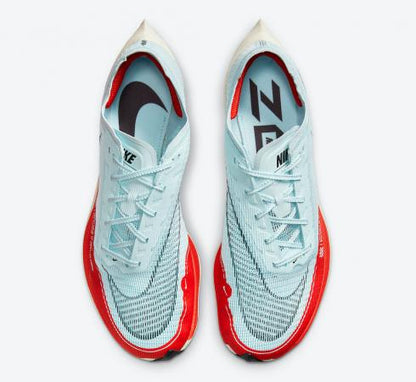 Nike ZoomX VaporFly NEXT 2 Ice Blue University Red White Black Shoes For Man CU4111-400