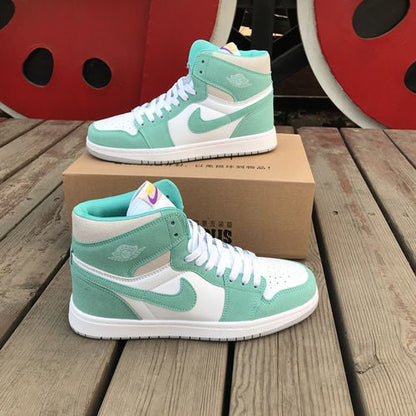 Air Jordan 1 Retro Light Green Shoes For Man And Boys 555088-311