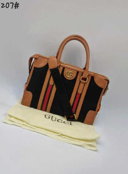 GUCCI Trending tote bag Black Color Canvas leather Bag For Women's Or Girls Bag GC-4893-WBG