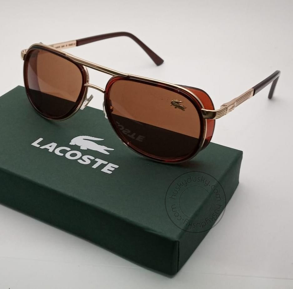 Lacoste Brown Aviator Men's Brown Glass Sunglass LS-BG-05 For Man