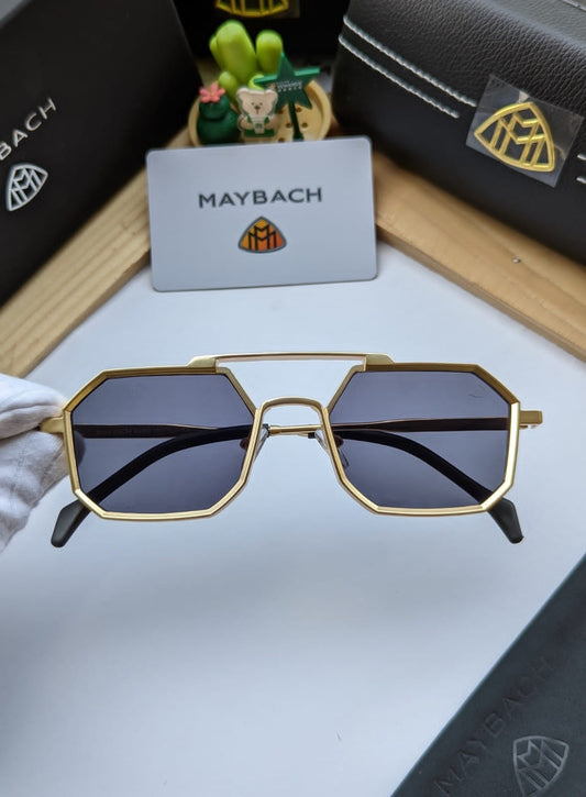 Maybach Stylish Black Shaded Sunglasses For men's New Trending Stylish With Thin Stripe MB-1002