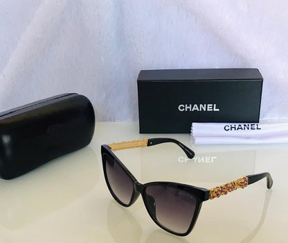 Chanel Multi Glass Women's Sunglass For Woman Or Girl Cha-24 Multi Frame Gift Sunglass