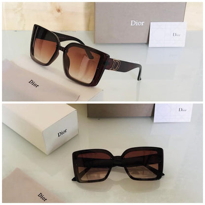 Dior Brown Color lens With Brown firm Sunglass for Man Woman's or Girl DR-BROWN  Brown Stick Frame Gift Sunglass