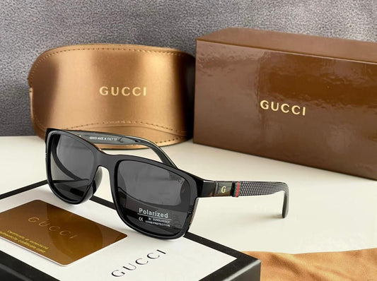 Gucci Branded black Color Design Glass Bold Stick Men's Women's Sunglass for Man Woman or Girl GG0010S Black Stick Gift Sunglass