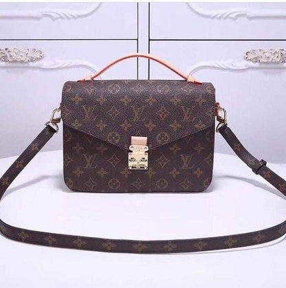 LOUIS VUITTON Envelope Women Sling Shoulder Bag Retro Print Small Square In Stunning Brown Color Women's Or Girls Bag Along with sling- Stylist Daily Use Bag LV-1833-WBG