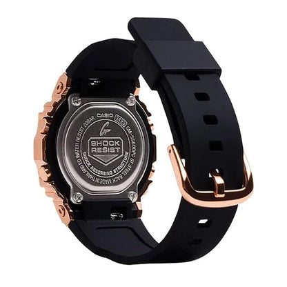 Casio G-Shock Analog-Digital Full with Black & Rose Gold Digital Dial Resin Black Strap Watch Unisex Fancy look premium quality GA-GMS5600SK-7