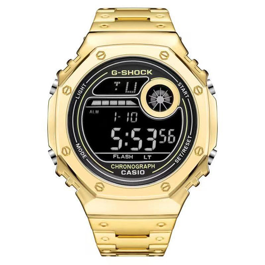 Casio G-Shock Analog-Digital Full golden with black dial Watch Unisex Fancy look premium quality G-78652