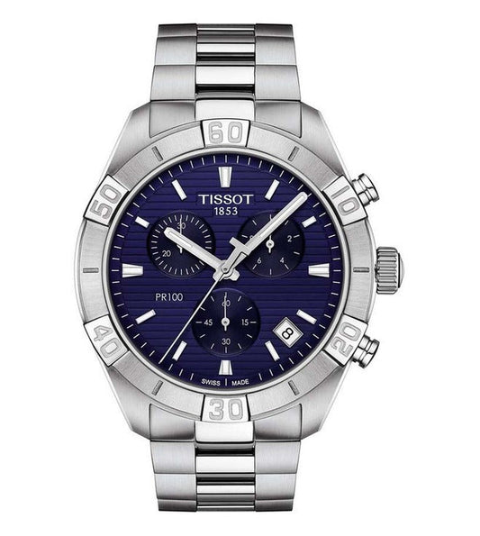 Tissot 1853 Chronograph Blue Dial New Stylish Branded Men's Watch For Man jacket T1016171104100